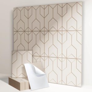 12 pack self adhesive felt acoustic panels, 11.8 x 15.7 x 0.4 in sound absorbing wall panels to reduce echo & reverb, decorative panels for home theater, gaming room, office & bedroom